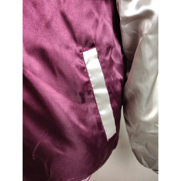 Vintage Japan Saku Embroidered Stain Bombers Jacket Gold Fish Size‎ Medium - Picture 7 of 12